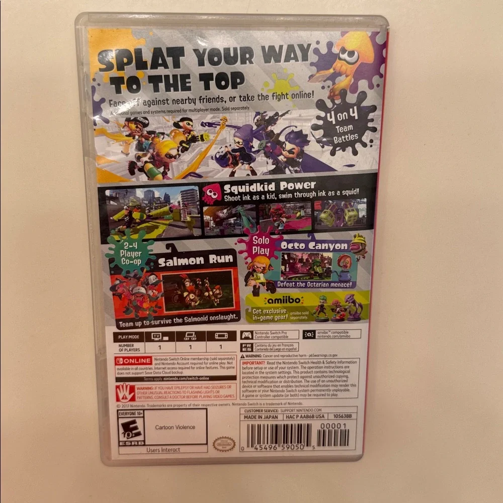 Nintendo Switch Splatoon 2